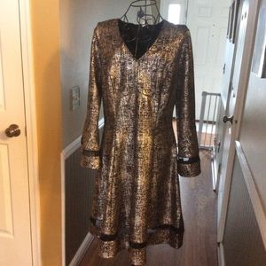 Gorgeous dress,in silver and black by Robbie Bee.